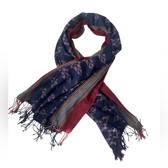Multi print, Boho style patterned, large scarf wrap - Picture 1 of 5